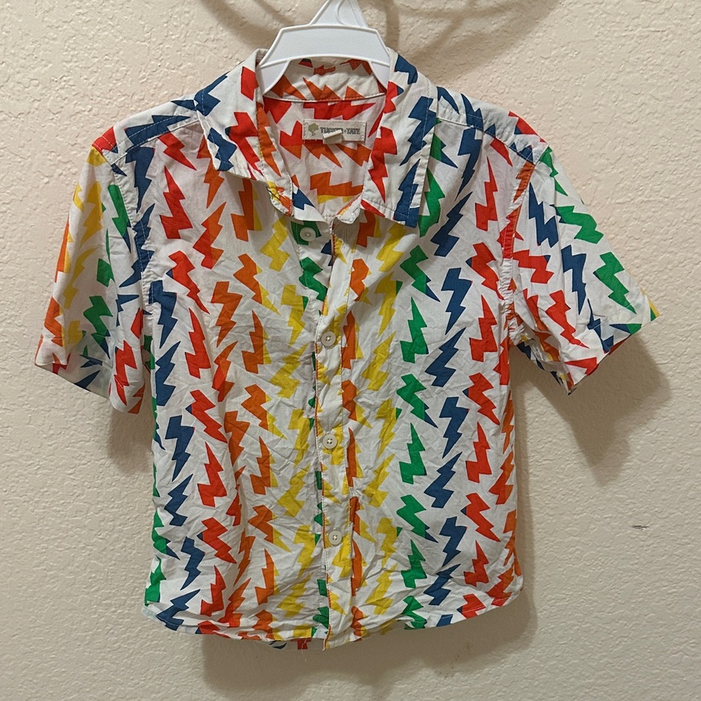 3/20$ Tucker + Tate Colorful Lightning Bolt Button-Down Shirt
